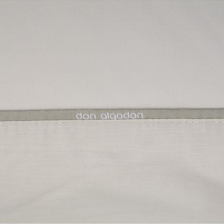 FUNDA DE ALMOHADA 100% ALGODÓN PERCAL 180 HILOS GRIS DON ALGODÓN