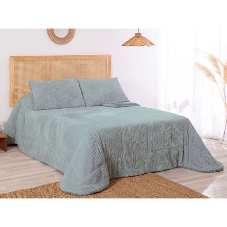 EDREDON JACQUARD CEDRIC AGUA MARINA KARAMELO