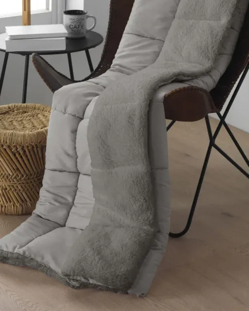 PLAID SHERPA MICRO-GEL TIBET 135X200 PERLA NORDCONFORT