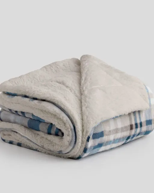 MANTA SHERPA ESTAMPADA XENIA KARAMELO