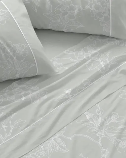 JUEGO DE SABANAS TELA 100% ALGODON 642 SALVIA BURRITO BLANCO