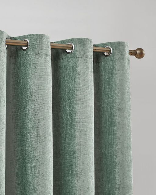 CORTINA CHENILLA JACQUARD CD-5356 TURQUESA CAMALTEX