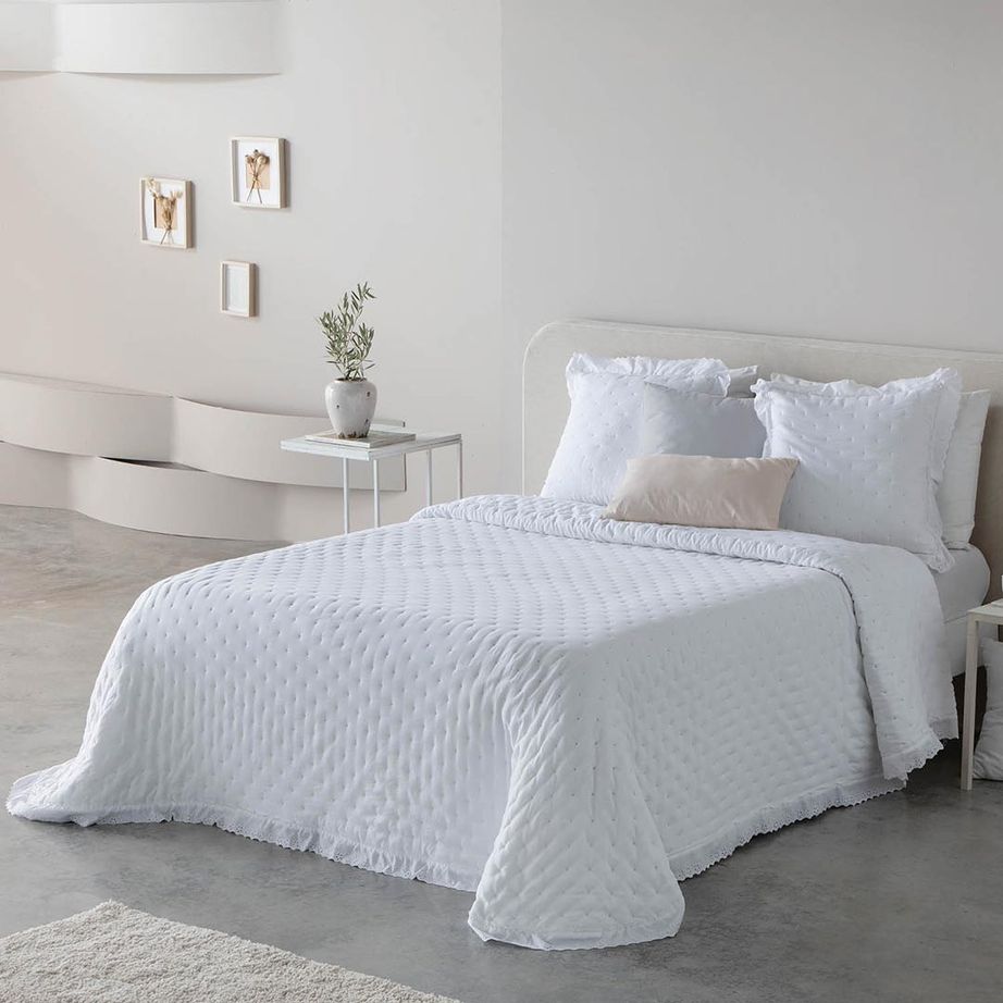 COLCHA BOUTI ADELIA BLANCO FUN&DECO